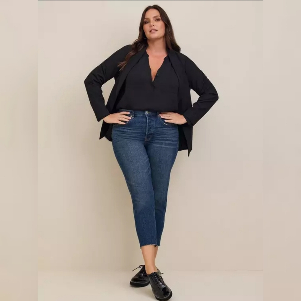 Torrid Harper Georgette Pullover Long Sleeve Blouse - Picture 8 of 8